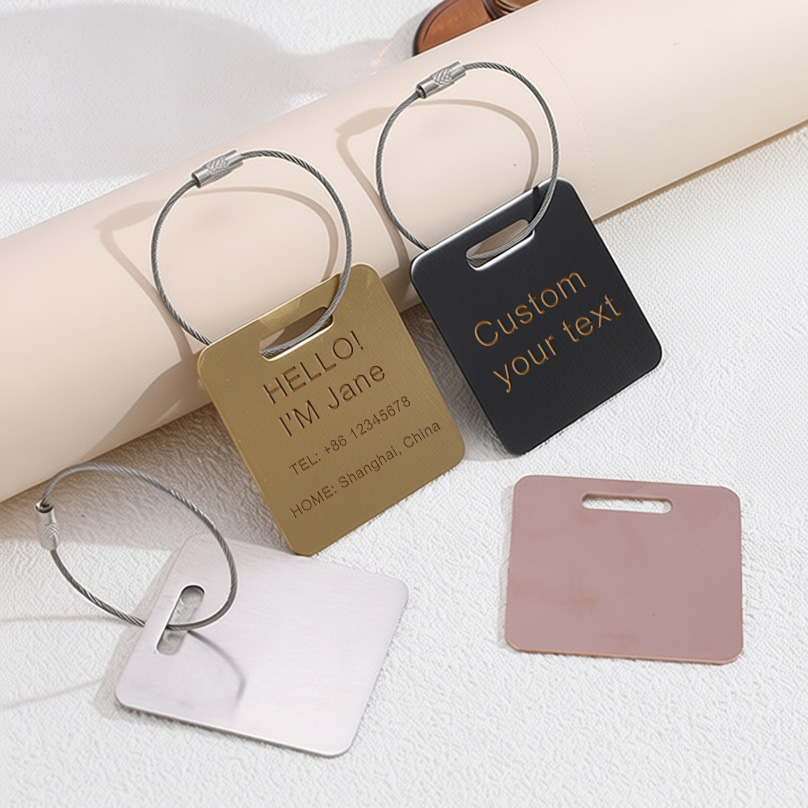 Industrial Laser Marker - Étiquette de bagage personnalisée avec gravure