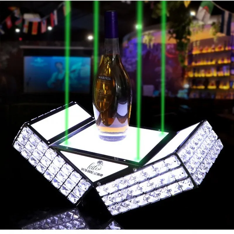 Industrial Laser Beam - Présentoir de bouteille en métal avec