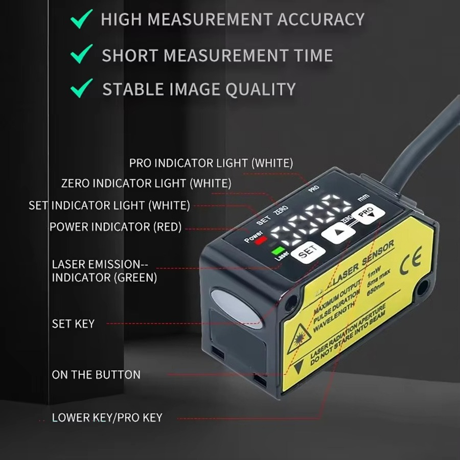 Capteur de distance laser comp - Industrial Laser Displacement Sensor avis et prix