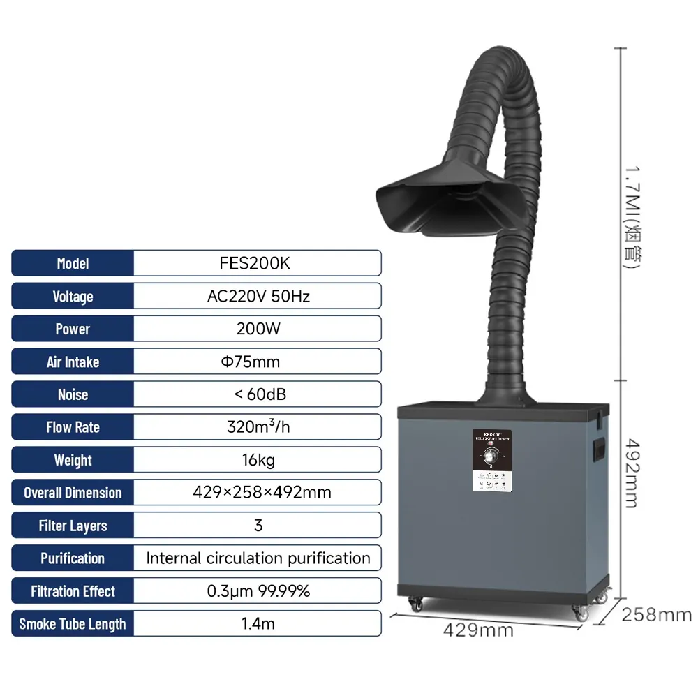 KNOKOO-Filtre à poussière indu - Industrial Laser Welding avis et prix