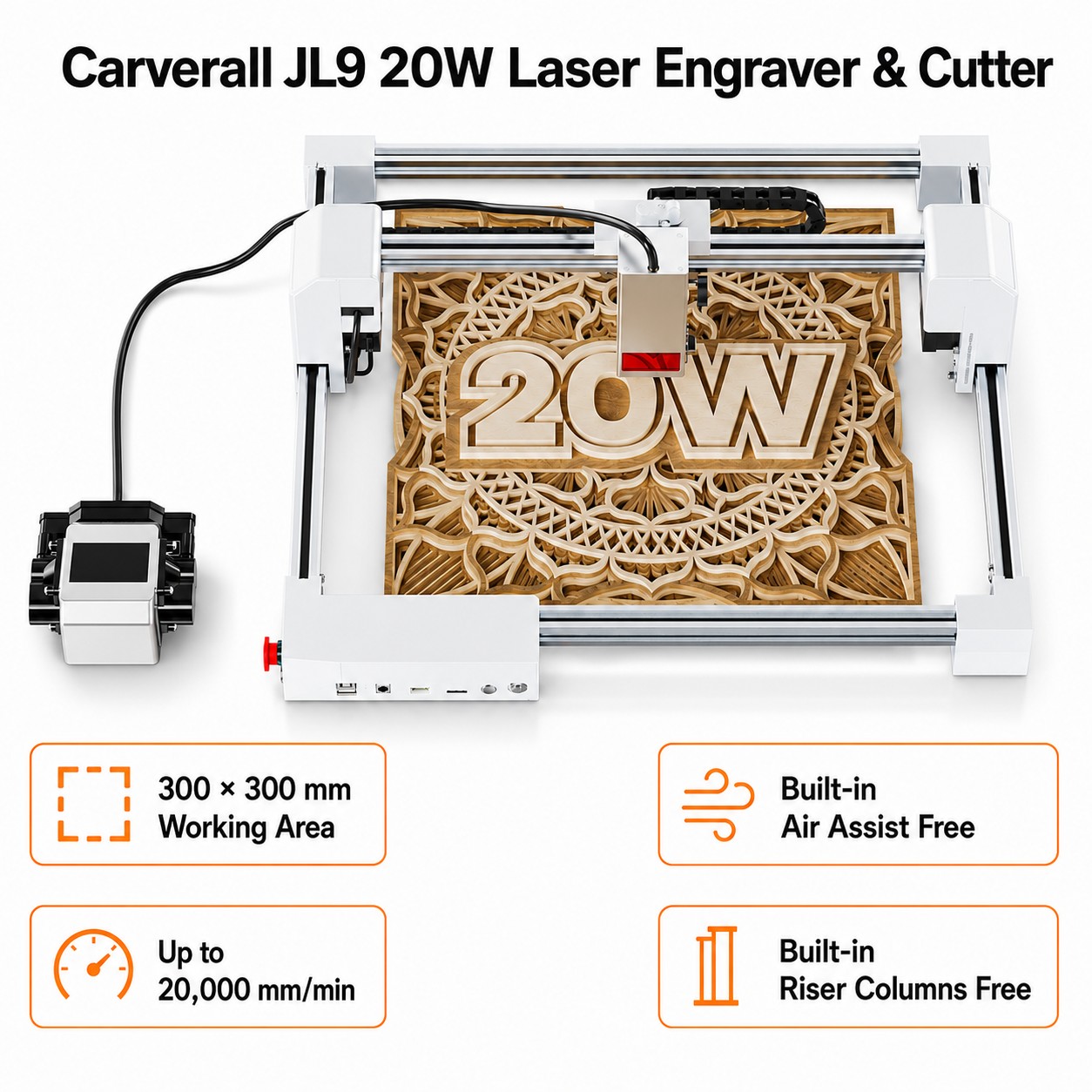 Carverall JL9 20W Graveur et D - Industrial Laser Removal avis et prix