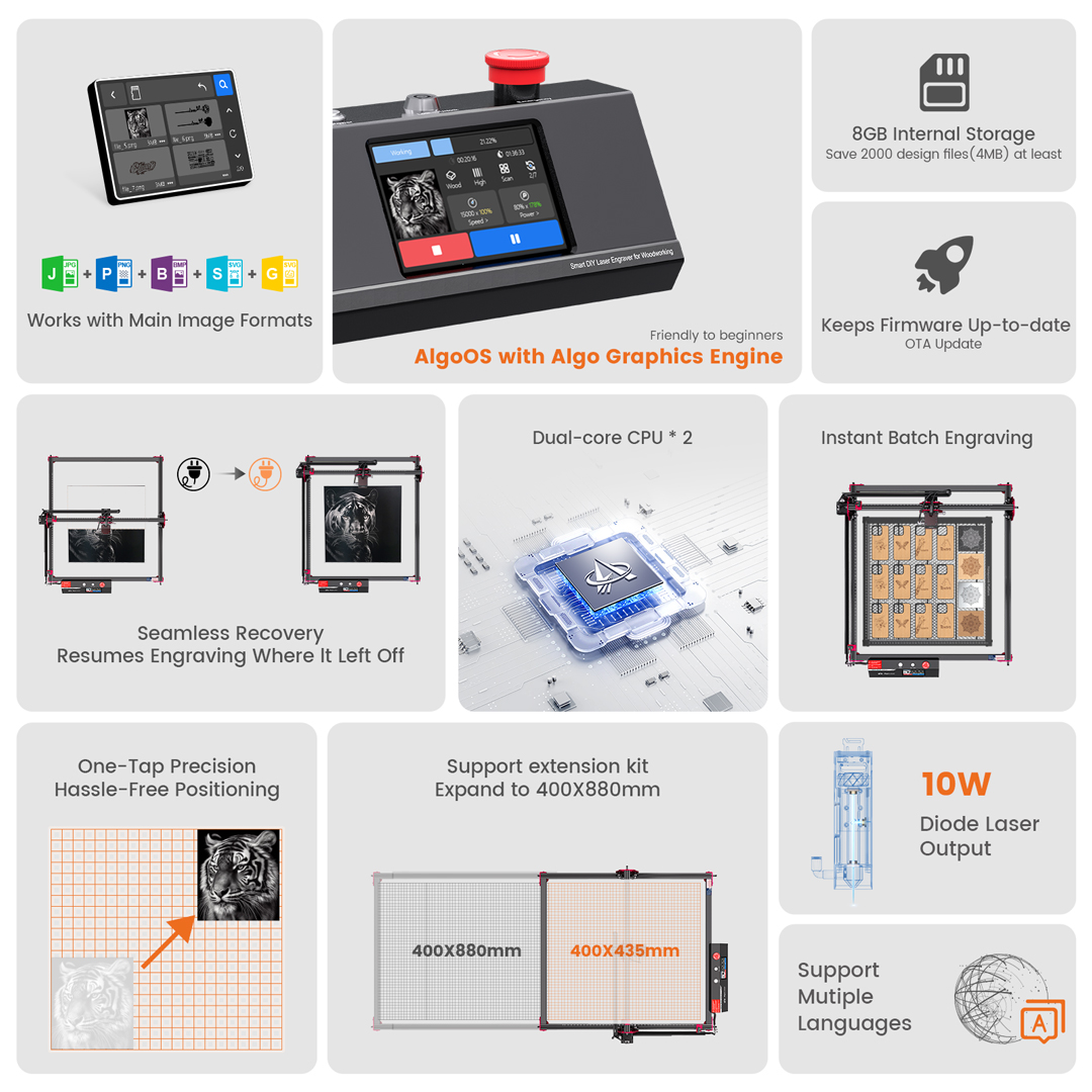 AlgoLaser KIT de bricolage MK2 - Industrial Laser Cutting Machine avis et prix