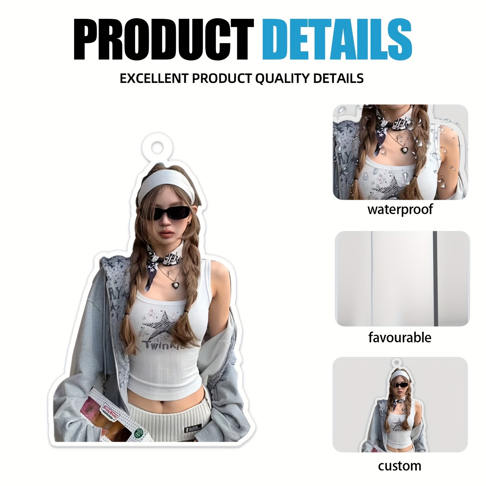 Porte-clés en acrylique person - Industrial Laser Marker avis et prix